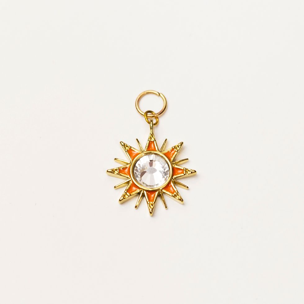 Apollo Enamel Sun Charm
