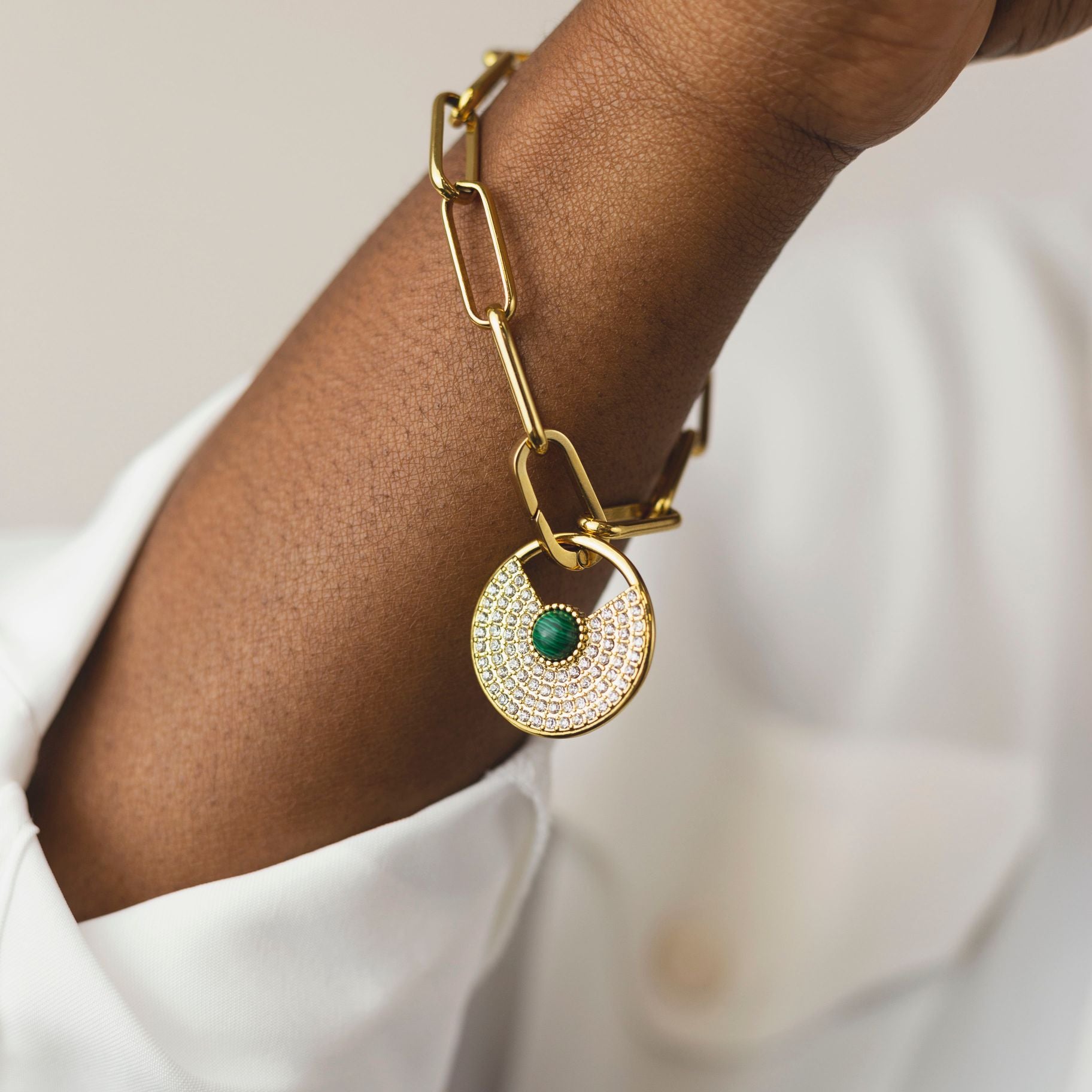 Ovale Bracelet Chain in Gold