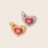 Venus Enamel Heart Charm