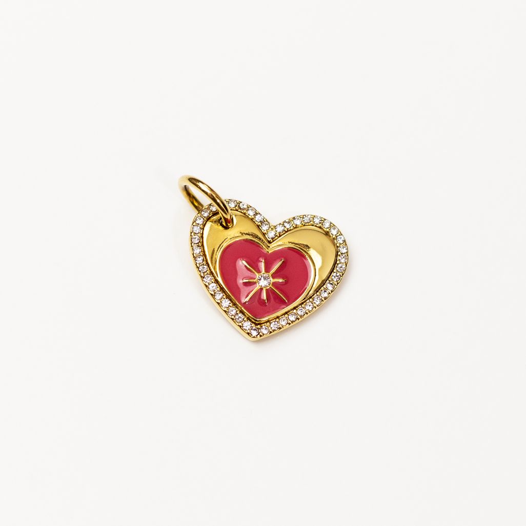 Venus Enamel Heart Charm