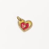Venus Enamel Heart Charm