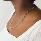 Oculus Necklace Chain in Silver